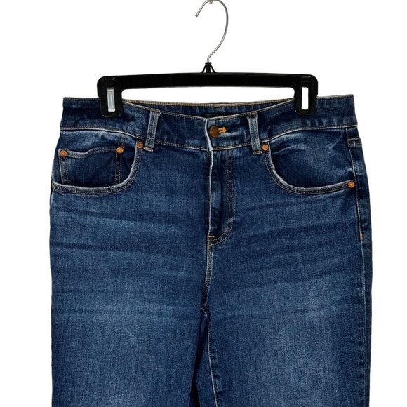 Talbots Everyday Relaxed Blue Jeans Denim High Rise Classic Medium Wash Sz 6 EUC - Picture 2 of 12